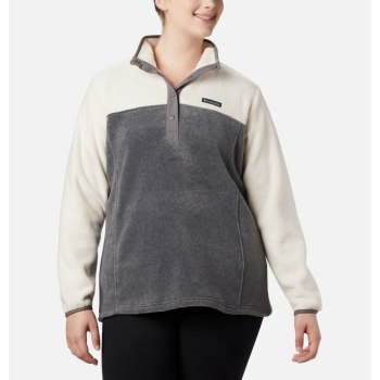 Columbia Ženske Puloveri - Benton Springs Half Snap Plus Size Sive | BGUO-32489